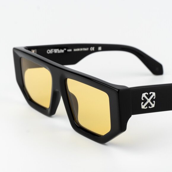 Off-White VANCOUVER Men Sunglasses Black Yellow Square OERI13F VANCOUVER 1018 - Picture 6 of 14